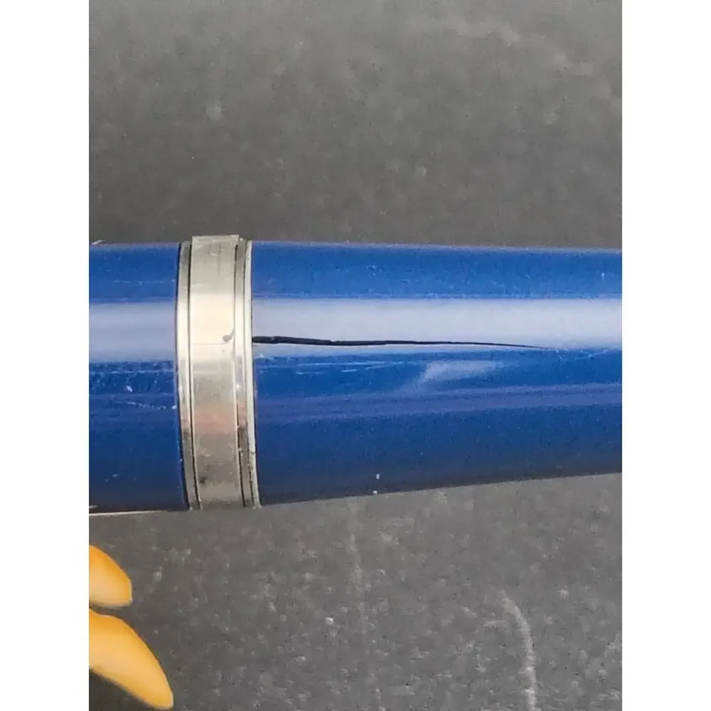 Vintage Parker 21 Fountain Pen Blue Aerometric Filler USA Parts Repair